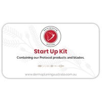 Start-up kit containing protocol products and 6 assorted blades