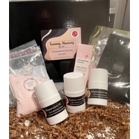 Yummy Mummy Mini kit containing protocol products including Hydro Jelly Masks