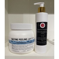 Enzyme Peeling Powder and Foaming Cleanser