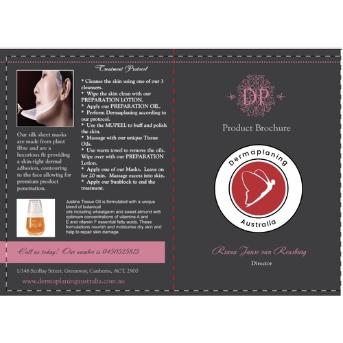 Dermaplaning Australia Protocols Brochure